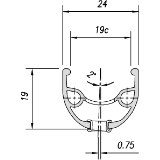 Обід Mach1 ER-20 26" 32 отв. чорний, AV