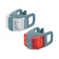 Набір мигалок передня + задня KLS Twins II, силікон, синій Набір мигалок передня + задня KLS Twins II, силікон, синій