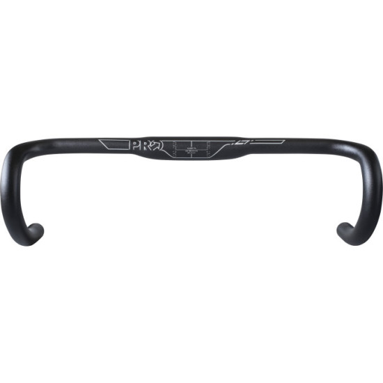 Кермо PRO шосейне ерго LT 44cm/31.8mm, чорне Кермо PRO шосейне ерго LT 44cm/31.8mm, чорне