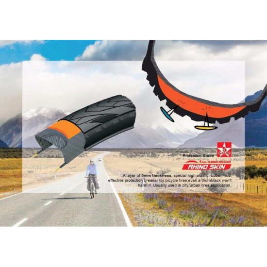 Покришка 28x1,75 Chaoyoung  h-527 (АНТИПРОКОЛ 3 мм. "стріла")