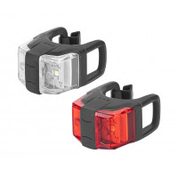 Набір мигалок передня + задня KLS Twins II, силікон, чорний