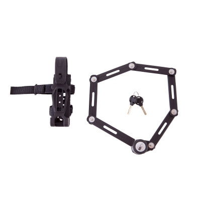 Замок Green Cycle GLK-501 складанний, секційний, чорний