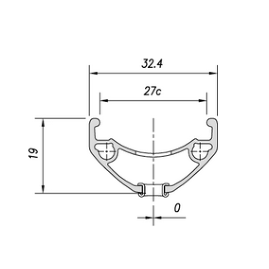 Обід Mach1 CROSS-R 27 29" 28 отв., TLR, чорний Обід Mach1 CROSS-R 27 29" 28 отв., TLR, чорний