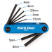 Набір шестигранників Park Tool AWS-10 (1.5mm, 2mm, 2.5mm, 3mm, 4mm, 5mm, 6mm) складаний
