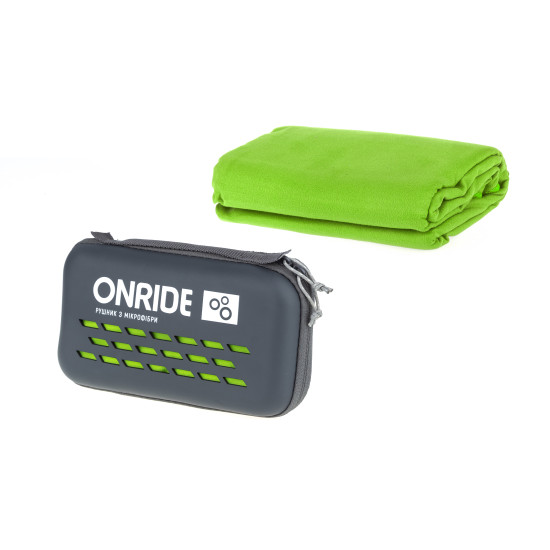Рушник з мікрофібри ONRIDE Wipe 20 зелений (120х60) у кейсі