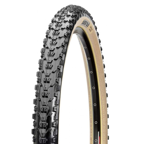 Покрышка 27.5x2.25 Maxxis Ardent (56-584) 60TPI, EXO/TR/SKINWALL, Foldable, черная с коричневой боковиной