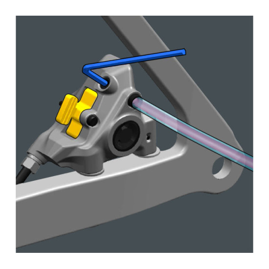 Гальмо гідравл диск для шосе R8170 Ultegra Di2, заднє (права ручка, каліпер, гідроліния 1700мм)