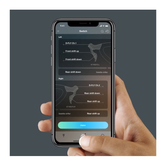 Гальмо гідравл диск для шосе R8170 Ultegra Di2, заднє (права ручка, каліпер, гідроліния 1700мм)