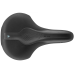 Сідло Selle Royal SCIENTIA R2 Relaxed, 3D skingel, оббивка Black gummy/Black mokka, 289х196мм, 485г, рейли сталь + Curva suspension, unisex, чорне