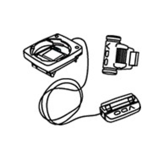 Комплект (база, датчик швидкості, магніт) для провідних велокомп'ютерів VDO