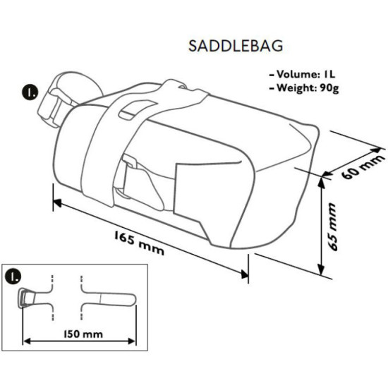 Сумка подседельная PRO Gravel