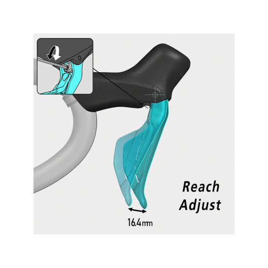 Гальмо гідравл диск для шосе R7170 105, заднє (права ручка, каліпер, гідроліния 1700мм)