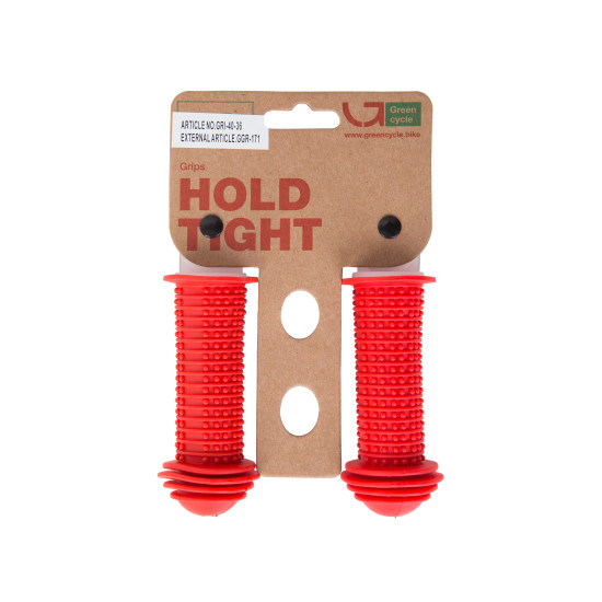 Гріпси Green Cycle GGR71 96mm дитячі, ергономічні, червоні