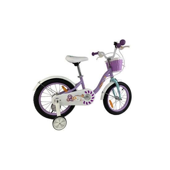 Велосипед дитячий RoyalBaby Chipmunk MM Girls 14", OFFICIAL UA, фіолетовий