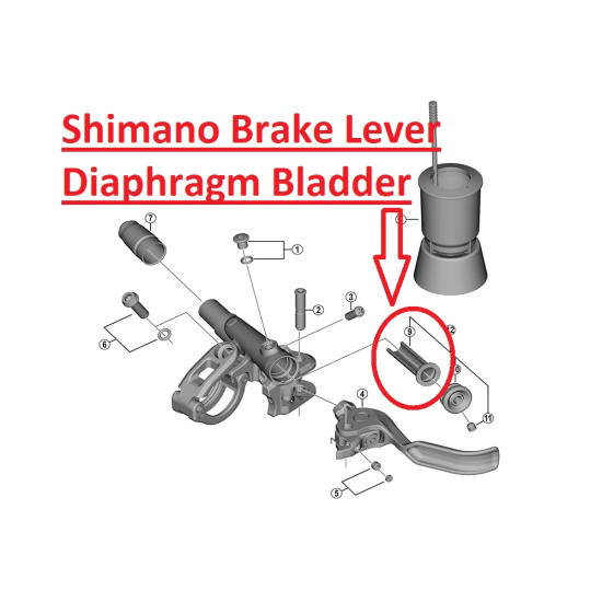 Діафрагма гальмівної ручки BL-M820