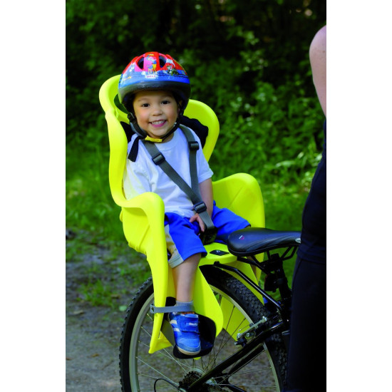 Сидіння задн. Bellelli Mr Fox Lux Standart B-fix темно-червоне з сірою підкладкою